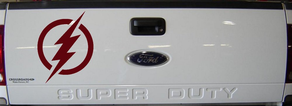 The Flash Sci Fi Car or Truck Window Vinyl Decal Sticker (Purple Red)