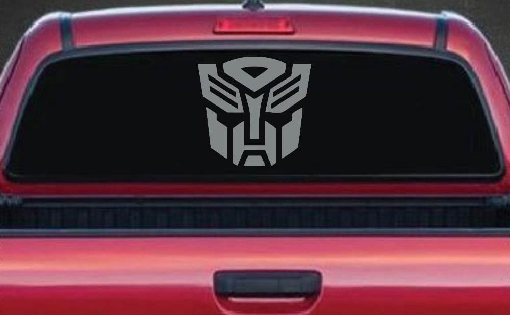 Transformers Autobot Sci Fi Car or Truck Window Decal Sticker (Telegrey)