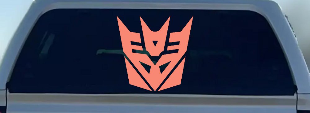 Transformers Decepticon Sci Fi Car or Truck Window Decal Sticker