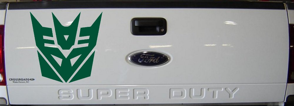 Transformers Decepticon Sci Fi Car or Truck Window Decal Sticker