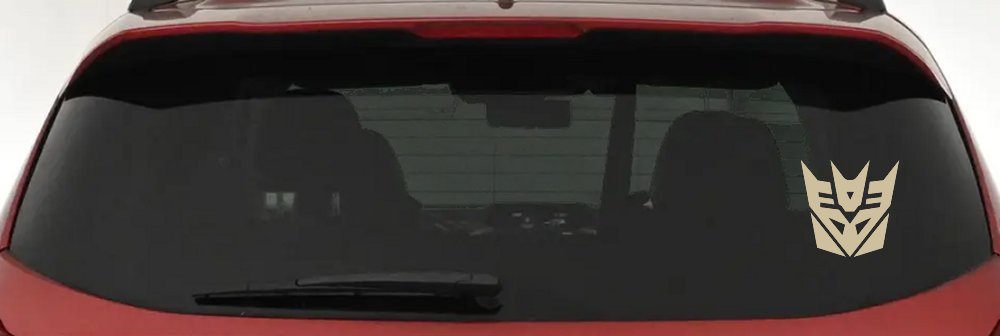 Transformers Decepticon Sci Fi Car or Truck Window Decal Sticker