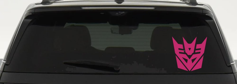 Transformers Decepticon Sci Fi Car or Truck Window Decal Sticker