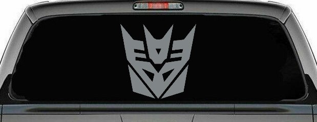 Transformers Decepticon Sci Fi Car or Truck Window Decal Sticker