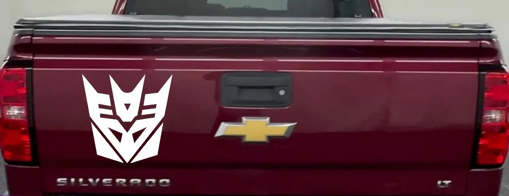 Transformers Decepticon Sci Fi Car or Truck Window Decal Sticker