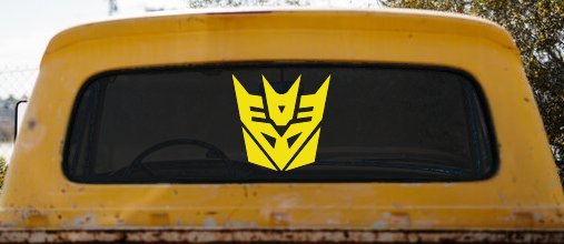 Transformers Decepticon Sci Fi Car or Truck Window Decal Sticker