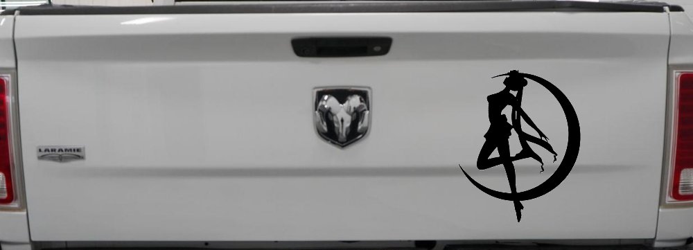 Sailor Moon Sci Fi Car or Truck Window Vinyl Decal Sticker (Black)