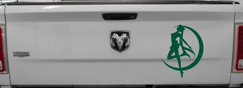 Sailor Moon Sci Fi Car or Truck Window Vinyl Decal Sticker (Dark Green)