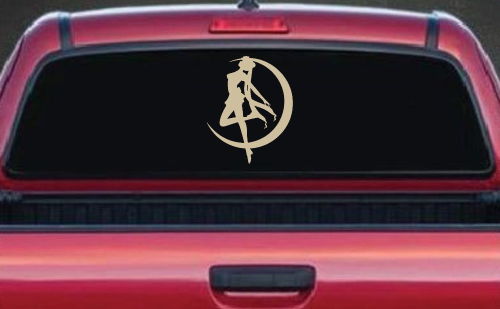 Sailor Moon Sci Fi Car or Truck Window Decal Sticker (Desert Sand)