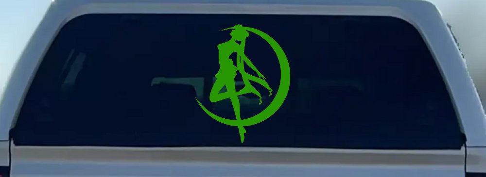 Sailor Moon Sci Fi Car or Truck Window Decal Sticker (Lime)