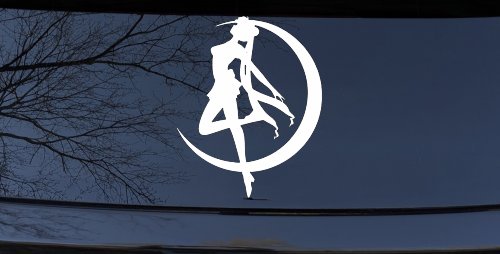 Sailor Moon Sci Fi Car or Truck Window Vinyl Decal Sticker (White)