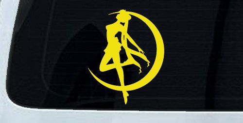 Sailor Moon Sci Fi Car or Truck Window Decal Sticker (Yellow)