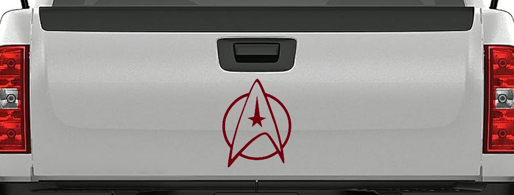 Starfleet Symbol Logo Sci Fi Car or Truck Window Decal Sticker