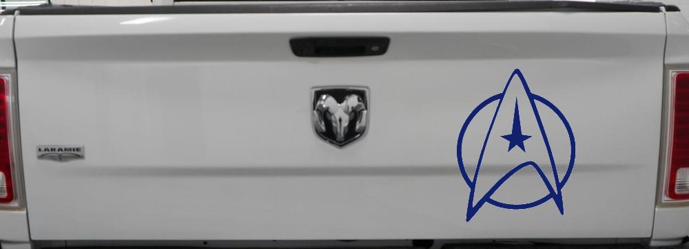 Starfleet Symbol Logo Sci Fi Car or Truck Window Decal Sticker