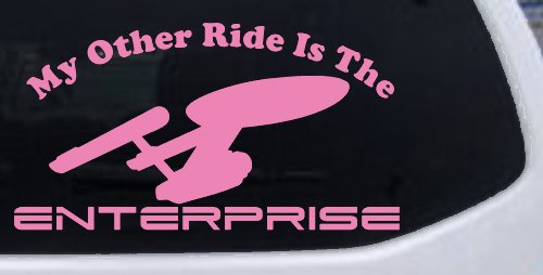 My Other Ride Is The Enterprise Car or Truck Window Decal Sticker