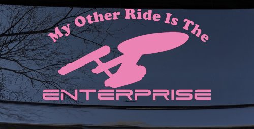My Other Ride Is The Enterprise Car or Truck Window Decal Sticker