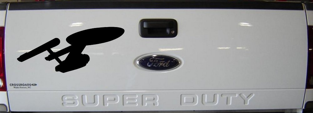 Enterprise Sci Fi Car or Truck Window Decal Sticker