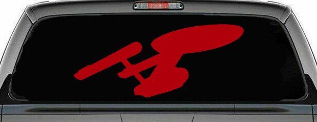 Enterprise Sci Fi Car or Truck Window Decal Sticker