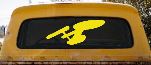 Enterprise Sci Fi Car or Truck Window Decal Sticker