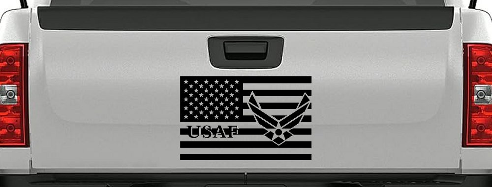 US American Flag Air Force USAF Military Car or Truck Window Decal Sticker