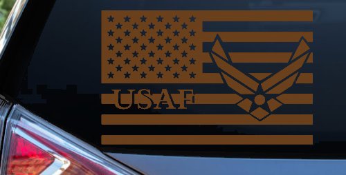 US American Flag Air Force USAF Military Car or Truck Window Decal Sticker