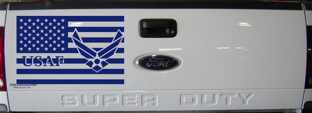 US American Flag Air Force USAF Military Car or Truck Window Decal Sticker