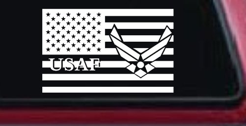 US American Flag Air Force USAF Military Car or Truck Window Decal Sticker