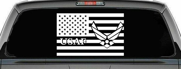 US American Flag Air Force USAF Military Car or Truck Window Decal Sticker