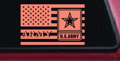 US American Flag Army Military Car or Truck Window Decal Sticker