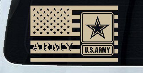 US American Flag Army Military Car or Truck Window Decal Sticker