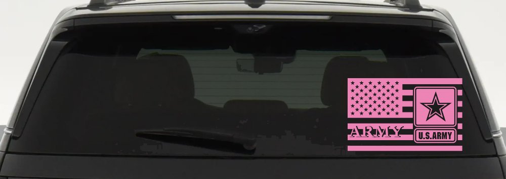 US American Flag Army Military Car or Truck Window Decal Sticker