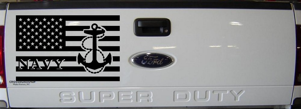 US American Flag US Navy Military Car or Truck Window Decal Sticker