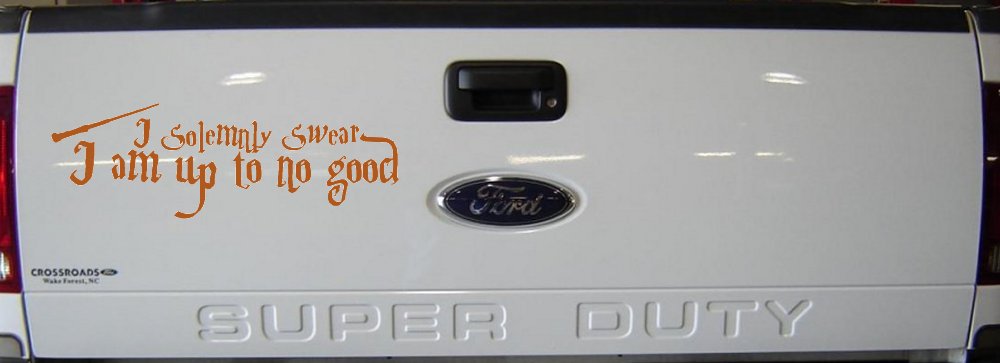Potter I Solemnly Swear I am up to no Good Sci Fi Car or Truck Window Decal Sticker