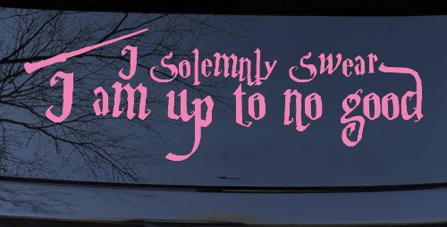 Potter I Solemnly Swear I am up to no Good Sci Fi Car or Truck Window Decal Sticker