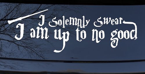 Potter I Solemnly Swear I am up to no Good Sci Fi Car or Truck Window Decal Sticker