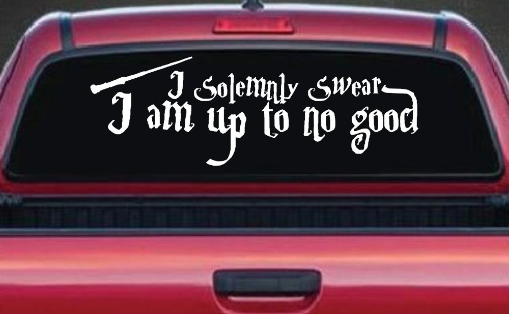 Potter I Solemnly Swear I am up to no Good Sci Fi Car or Truck Window Decal Sticker