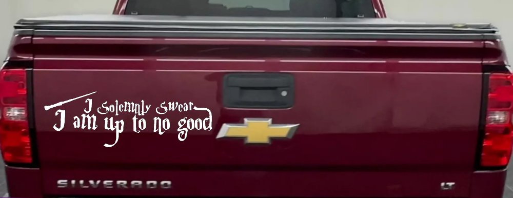 Potter I Solemnly Swear I am up to no Good Sci Fi Car or Truck Window Decal Sticker