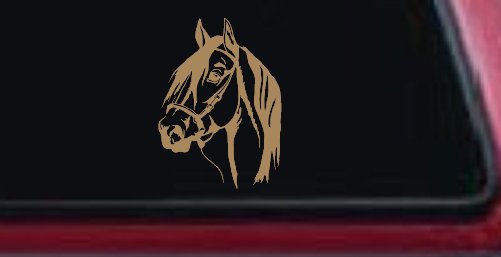 Dark Mane Horse Head Car or Truck Window Decal Sticker