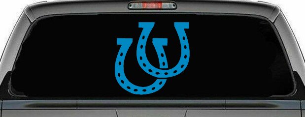 Horseshoes Animals Car or Truck Window Decal Sticker