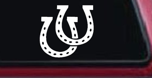 Horseshoes Animals Car or Truck Window Decal Sticker