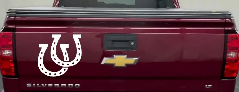 Horseshoes Animals Car or Truck Window Decal Sticker
