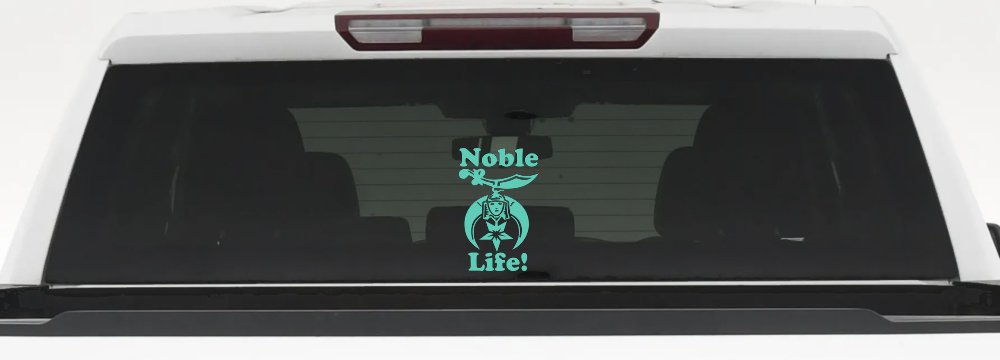 Noble Life Shriner Other Car or Truck Window Decal Sticker (Mint)