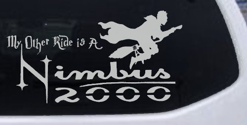 My Other Ride Is a Nimbus 2000 Potter Broom Sci Fi Car or Truck Window Decal Sticker
