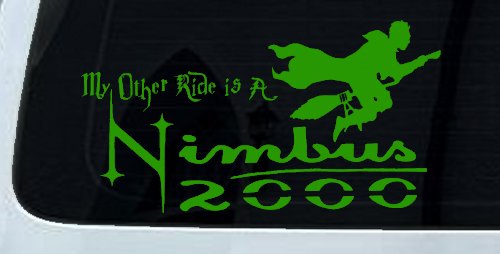 My Other Ride Is a Nimbus 2000 Potter Broom Sci Fi Car or Truck Window Decal Sticker