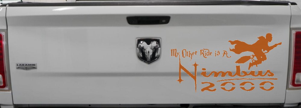 My Other Ride Is a Nimbus 2000 Potter Broom Sci Fi Car or Truck Window Decal Sticker