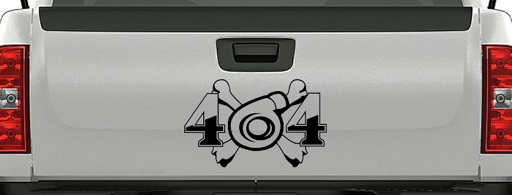 Turbo Blower 4X4 Crossbones Off Road Car or Truck Window Decal Sticker