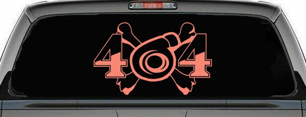 Turbo Blower 4X4 Crossbones Off Road Car or Truck Window Decal Sticker (Coral)