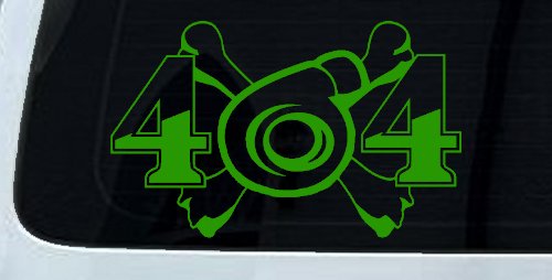 Turbo Blower 4X4 Crossbones Off Road Car or Truck Window Decal Sticker (Lime)