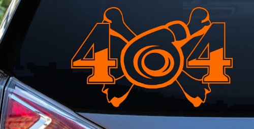 Turbo Blower 4X4 Crossbones Off Road Car or Truck Window Decal Sticker (Orange)