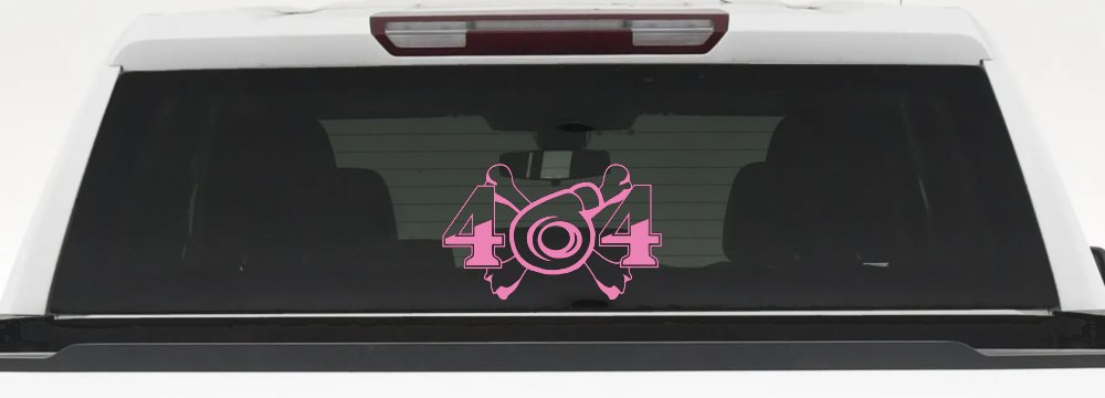Turbo Blower 4X4 Crossbones Off Road Car or Truck Window Decal Sticker (Pink)