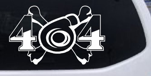 Turbo Blower 4X4 Crossbones Off Road Car or Truck Window Vinyl Decal Sticker (White)